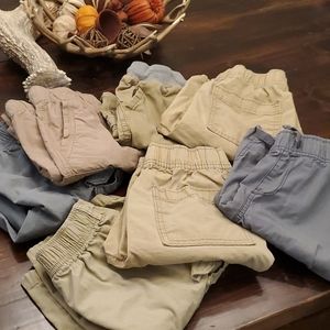 LOT of 7 pairs of khaki/gray shorts